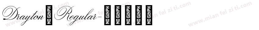 Drayton Regular字体转换